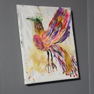 Colorful Bird Canvas Painting